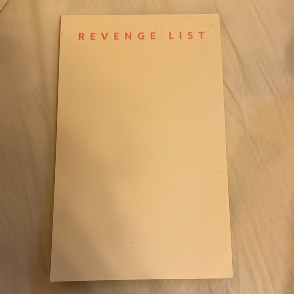 417 Press Revenge List Yellow Notepad never used home accessory notebook school - Picture 3 of 5